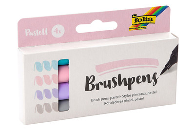 Image of 4 Brush Pens Pastell