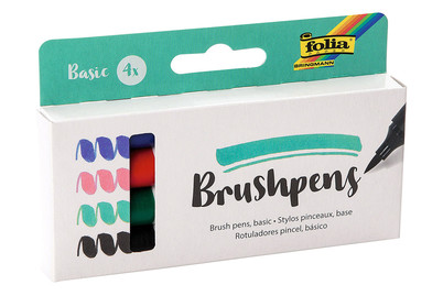 Image of 4 Brush Pens Basic bei JUMBO