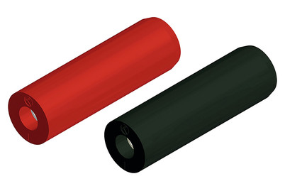 Image of Bananenkupplung 2x rot, 2x schwarz bei JUMBO