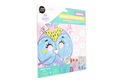 Image of Masken, Tiere mit Sticker, 18tlg. bei JUMBO