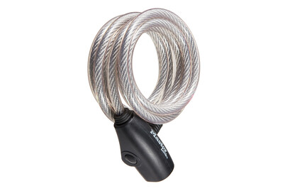 Image of Masterlock Spiralkabelschloss mit Schlüssel, transparent bei JUMBO