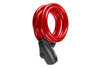 Image of Masterlock Spiralkabelschloss mit Schlüssel, rot