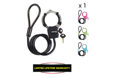 Image of Street Cuff®-Kabelschloss mit Schlüssel, grün bei JUMBO