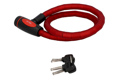 Image of Masterlock Panzerkabelschloss mit Schlüssel, rot bei JUMBO