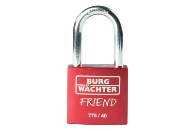 Image of Burg-Wächter Zylinder-Vorhangschloss 775 40 35 RED SB bei JUMBO