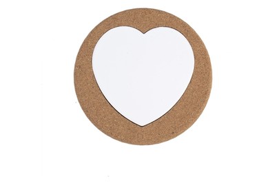 Image of Korkuntersetzer mit Keramik Herz bei JUMBO