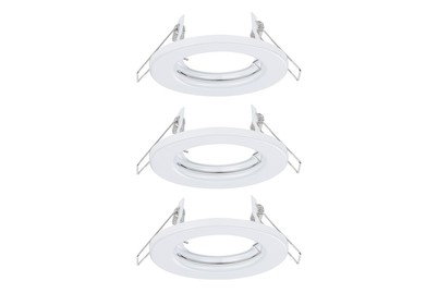 Image of Einbauleuchte max. 3xW Gu10 230V Weiss starr 3er-Set ohne Leuchtmittel bei JUMBO
