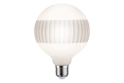 Image of LED G125 Ringspiegel Schwarz matt liniert E27 2.700K dimmbar bei JUMBO