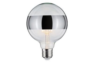 Image of LED Globe 6.5 Watt E27 Ringspiegel Silber Warmweiss dimmbar bei JUMBO