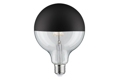 Image of LED Globe 6.5 Watt E27 Kopfspiegel Schwarz matt Warmweiss dimmbar bei JUMBO
