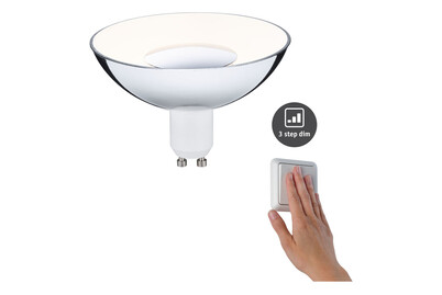 Image of LED Reflektor Silber/Weiss Gu10 4.9W 230V 3-Stufen-dimmbar bei JUMBO