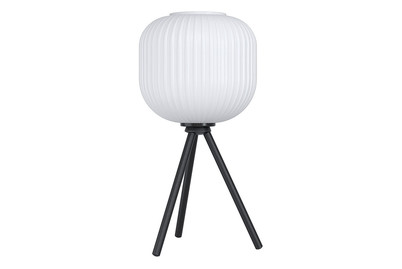 Image of Eglo Tischleuchte Mantunalle schwarz/weiss E27 bei JUMBO