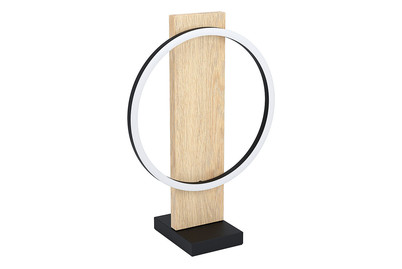 Image of Eglo LED-Tischleuchte Boyal schwarz/eichefarben bei JUMBO