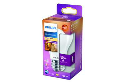 Image of Philips LED Kolben E27 (7.9W) 75W