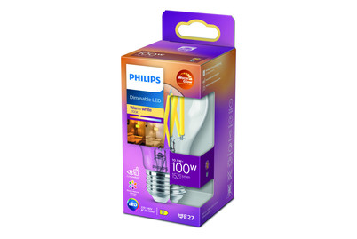 Image of Philips LED Kolben E27 (10.5W) 100W klar