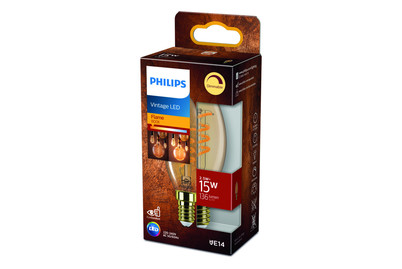 Image of Philips LED Kerze E14 (3.5W) 15W Gold bei JUMBO
