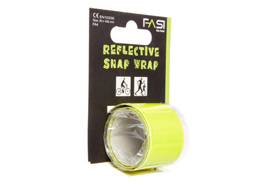 Image of Fasi Snap Wrap, Reflexarmband, gelb, 30 x 400 mm bei JUMBO