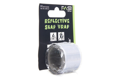 Image of Fasi Snap Wrap, Reflexarmband, weiss, 30 x 400 mm bei JUMBO