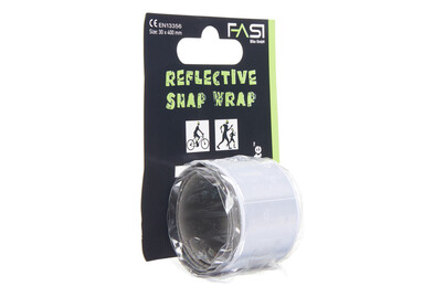 Image of Fasi Snap Wrap, Reflexarmband, weiss, 30 x 400 mm