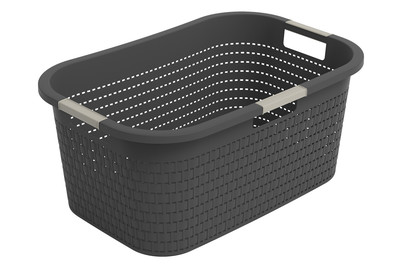 Image of Rotho Wäschekorb, 40l, Charcoal black bei JUMBO