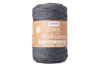 Image of Makramee Cotton 2 mm 250 g anthrazit bei JUMBO