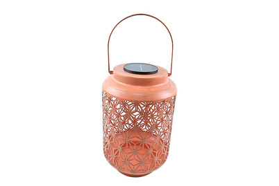 Image of Solar LED Laterne rostrot 43.5cm bei JUMBO