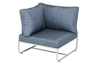 Image of Home and More Ecksessel, Edelstahl-Lounge-Serie Samara bei JUMBO