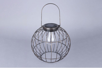 Image of Solarlaterne Kupfer rund bei JUMBO