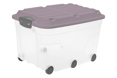 Image of Rotho Rollbox 57l Roller 6 Purple