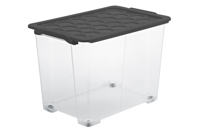 Image of Rotho Box 65 l EVO Safe anthrazit mit Rädern bei JUMBO