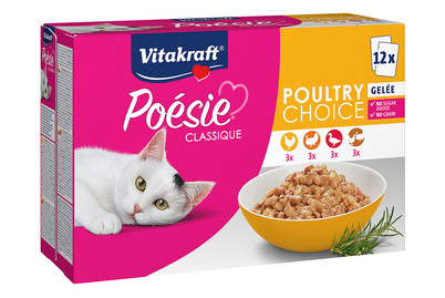 Image of Vitakraft Poésie Katzenfutter in Gelee Classique 12x85g