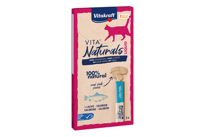 Image of Vitakraft VitaNaturals Katzensnack Lachs Liquid MSC bei JUMBO