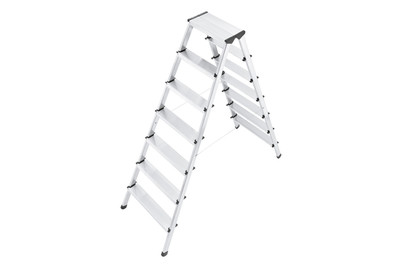Image of Hailo Doppelstufenleiter D60 2x7 Stufen bei JUMBO