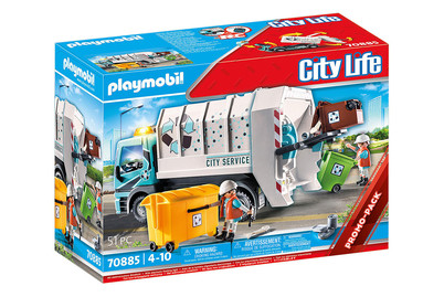 Image of Playmobil City Life Müllfahrzeug mit Blinklicht (70885)