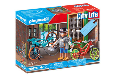 Image of Playmobil 70674 Geschenkset E-Bike-Werkstatt