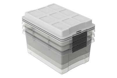 Image of Rotho Stapelbox Dome A4, 3er Set White bei JUMBO