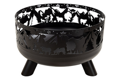 Image of Feuerschale Helvetica, schwarz, Ø 60 cm bei JUMBO