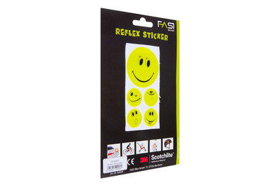 Image of Fasi Reflex-Sticker Smiley gelb