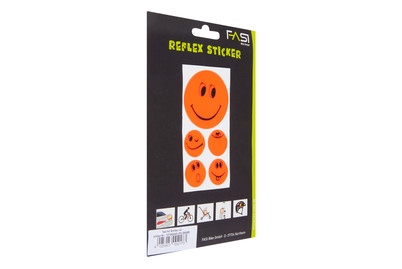 Image of Fasi Reflex-Sticker Smiley rot