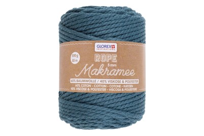 Image of Makramee Rope 5 mm 500 g gedreht türkis bei JUMBO