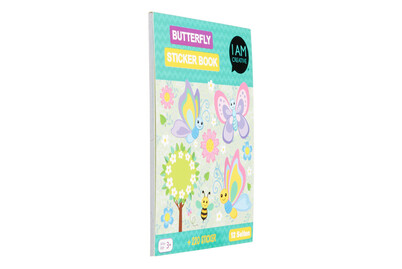 Image of Mini Stickerbook Butterfly, 12 Blatt bei JUMBO