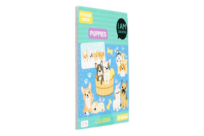 Image of Mini Stickerbook Puppies, 12 Blatt