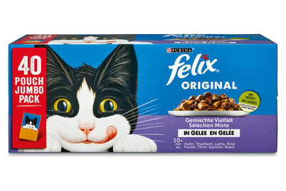Image of Felix Original Katzenfutter in Gelee assortiert 40x85g
