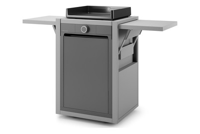 Image of Forge Adour Rollwagen Modern 45, Stahl, geschlossen, schwarz/grau bei JUMBO