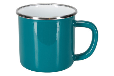 Image of Tee- und Kaffee - Mug Green, Emaille, 4 dl, Ø 9 cm