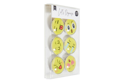 Image of Glasmagnete ø 30 x 9 mm, 6 Stk. bei JUMBO