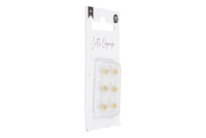 Image of Magnet, Quadrat, gold, 4x4mm, 6 S. bei JUMBO