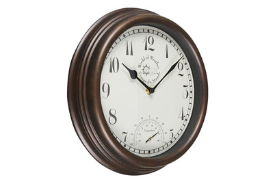 Image of Gartenuhr mit Thermometer 31x5 H 31cm bei JUMBO