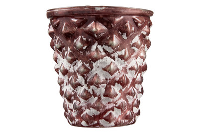 Image of Windlicht Konisch Lila 10Cm bei JUMBO