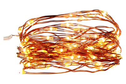 Image of Batteriebetriebene Lichterkette Kupfer 500 cm 100 LED bei JUMBO